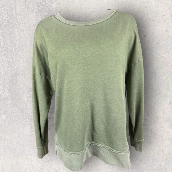 BUFFALO David Bitton Olive Green Pullover Crewneck Sweatshirt | Size Medium - Picture 1 of 4